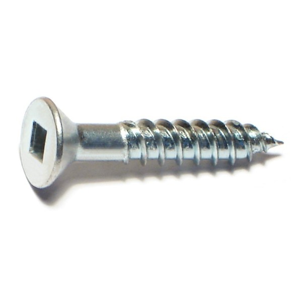 Midwest Fastener Sheet Metal Screw, #12 x 1-1/4 in, Zinc Plated Steel Flat Head Square Drive, 20 PK 64012